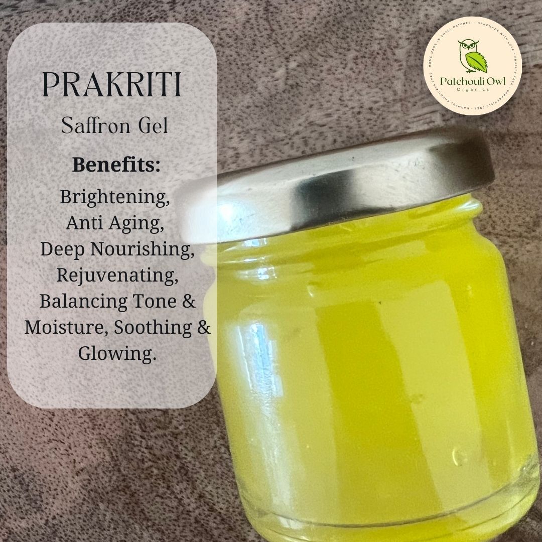 PRAKRITI - Saffron gel infused with Aloevera, Citrus & kumkumadi