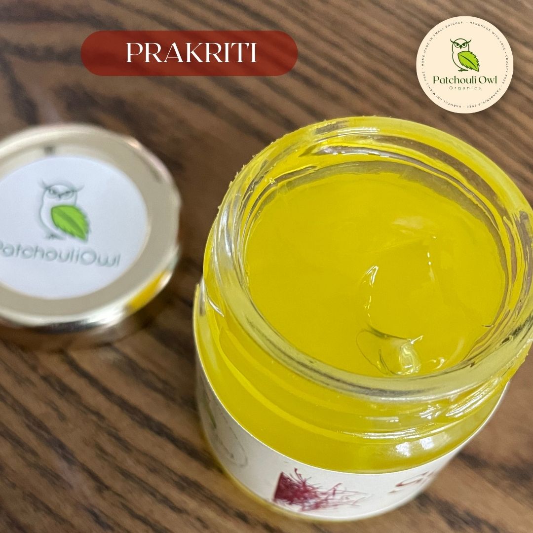 PRAKRITI - Saffron gel infused with Aloevera, Citrus & kumkumadi